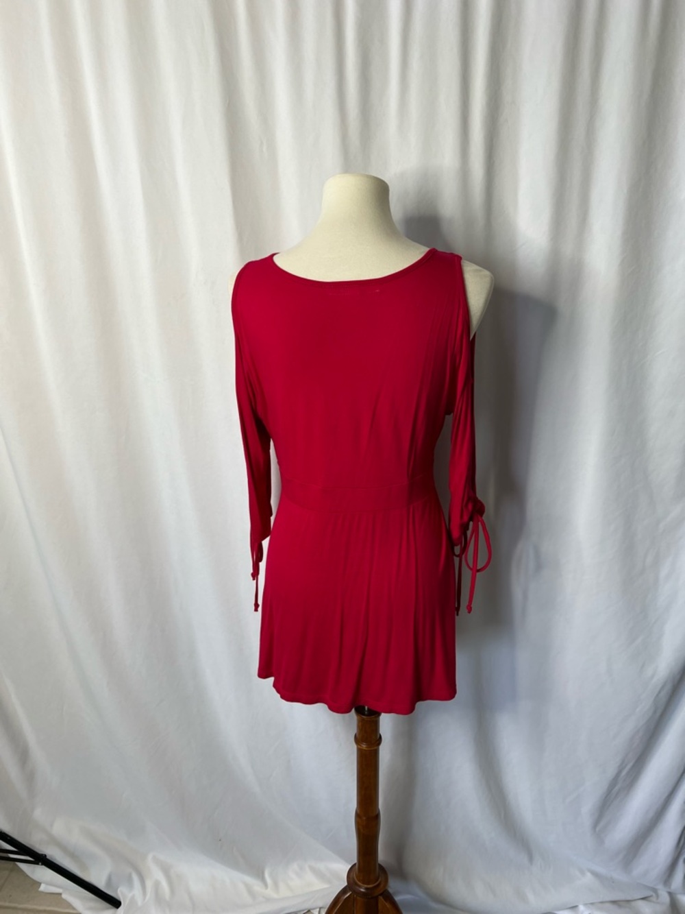 ❤️ Boston Proper Red Surplice Wrap Top | Size M ❤️ - Picture 5 of 12